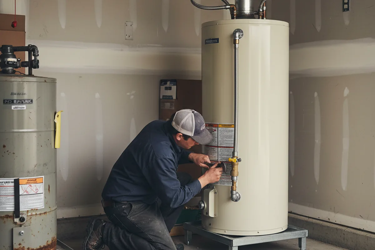 Water heater and shutoff valve replacement in West Blocton